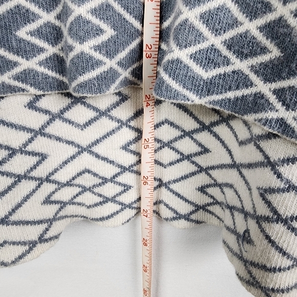 Anthropologie Moth Alpaca Blend Geometric Print Galena Cowl Neck Sweater Size XS - Picture 8 of 8